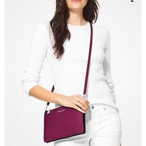 Michael Kors Adele Pebbled Leather Crossbody